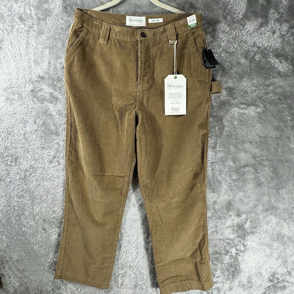 Re Generation Jeans Womens 9 / 29 Brown Work Pants Carpenter Corduroy High‎ Rise